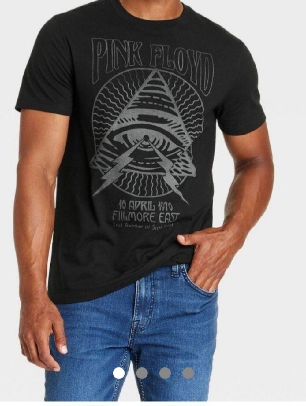 Pink Floyd Black Graphic Short Sleeve Tee